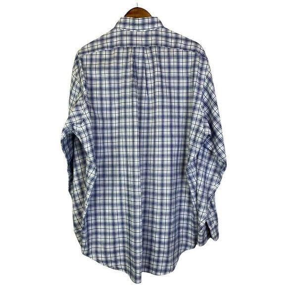 Ralph Lauren Lot of 2 Button Down Dress Shirts Men Sz M Pinstripe Plaid - Picture 8 of 10